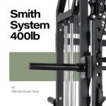 Major Fitness Drone2 Smith△ Machine – All-in-One Home Gym Squat Rack with Weight Bar, Dual LAT Pull-Down Systems & Cable Crossover Machine for Full-Body Workouts