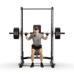 SincMill Squat Rack for Home Gym Bench Press bar Weight Bench Set for Home Gym Power Rack Machines S1000DW