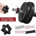 Yaheetech 66LB Adjustable Dumbbells Weight Set