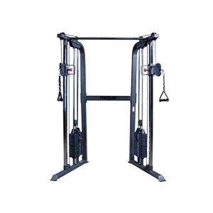 Body-Solid Powerline (PFT100) Cable Crossover Exercise Machine for Home & Commercial Gym, Functional Training Center with Dual 160lbs. Weights Stack for Cable Workout