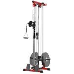 TROPOW Wall Mount Cable Machine with 20 Positions, LAT Pulldown Machine with Adjustable Cable Pulley System for Home Gym, Cable Crossover Machine, Tricep Workout Equipment with Weight Pulley System