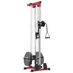 TROPOW Wall Mount Cable Machine with 20 Positions, LAT Pulldown Machine with Adjustable Cable Pulley System for Home Gym, Cable Crossover Machine, Tricep Workout Equipment with Weight Pulley System