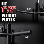 ER KANG Cable Station Wall Mount, 18 Height Pulley Tower, Dual Pulley System, High and Low Cable Machine, LAT Pull-Down & LAT Row LAT Tower with Flip-Up Footplate, Home Gym Cable Crossover(Red)