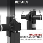 ER KANG Cable Station, LAT Pull Down & LAT Row LAT Tower, Cable Machine with Flip Up Footplate, High and Low Pulley Station, Home Gym Fitness Equipment (with Leg Hold)