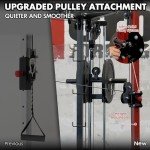 Mikolo Cable Crossover Machine, Functional Trainer with 17 Adjustable Positions, Home Gym Equipment with High and Low Pulley System for LAT Pulldowns and Seated Cable Row, Cable Fly Machine