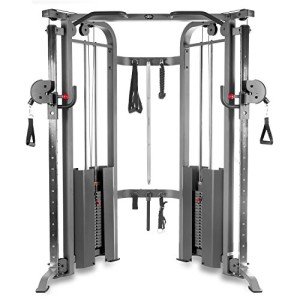 XMARK Functional Trainer Cable Machine Home Gym, Dual 200 lb Weight Stacks, Cable Weight Stack Machine, Functional Training Equipment, Weight Training Cable Machine