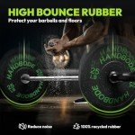 High-Bounce Olympic Bumper Plates - 100LB Set