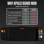 SQUATZ Apollo Board Mini: 150lb Resistance Smart Home Gym Cable Machine | Functional Trainer for Full Body Workouts | Digital Home Gym Equipment with Free App (Orange)