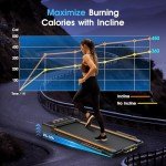 Orealla Walking Pad Treadmill with Incline, 3 in 1 Under Desk Treadmill 300lbs Capacity with Removable Desk Workstation, 3.5HP Compact Foldable Walking Treadmill for Home Office with Remote Control