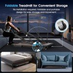 Orealla Walking Pad Treadmill with Incline, 3 in 1 Under Desk Treadmill 300lbs Capacity with Removable Desk Workstation, 3.5HP Compact Foldable Walking Treadmill for Home Office with Remote Control