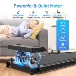 Walking Treadmill Pad, Portable Desk Treadmills for Home Small, Foldable Mini Treadmill with Handle Bar, Office 300 lb Cap for Small Spaces, Folding Compact Treadmills for Home Clearance