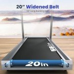 OMA Auto 15% Incline Treadmill for Home 400 lb Capacity, Heavy Duty Treadmill with 20 inch Wide Belt, Commercial Folding Treadmill, Professional Treadmill 350+ lb with 3.5 hp Motor