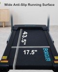 BORGUSI Auto Incline Treadmill with 300 LBS Capacity, 3HP Folding Electric Treadmills for Home, Running Machine with 17.5 Wide Belt, Shock Absorption, 8.5 MPH Speed, Preset Programs, Bluetooth Speaker