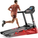 Winfita 4HP Treadmills for Home, Folding Treadmill with 15% Auto Incline, 300 LBS Capacity & 10 MPH Max Speed, 18'' x 50'' Wide Belt Treadmill with Bluetooth, App, LCD Display and 64 Preset Programs