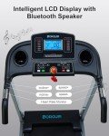 BORGUSI Auto Incline Treadmill with 300 LBS Capacity, 3HP Folding Electric Treadmills for Home, Running Machine with 17.5 Wide Belt, Shock Absorption, 8.5 MPH Speed, Preset Programs, Bluetooth Speaker