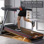 OMA Treadmill 5925 6134 6830, Treadmills for Home with Incline 15%, Folding Treadmill for Walking Running with Quiet Brushless, Pulse Sensors, 36 Preset Programs, LED Display
