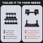 Adjustable Dumbbell Set - 25/55 lbs Pair