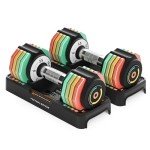 Adjustable Dumbbells Set 12.5LB - Fast Switch Weights