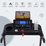 ATEEDGE Treadmill with Auto Incline, 18" Incline Treadmill for Home, Compact, Foldable, 300lb Capacity, Shock Absorption, 15% Incline Automatic, 0.5-10 MPH, 3 HP, Bluetooth App Running Treadmills