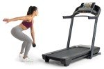 ProForm Carbon TL; Treadmill for Walking and Running with 5” Display, Built-in Tablet Holder and SpaceSaver Design
