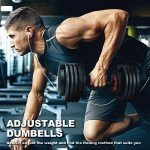 Adjustable Dumbbell Set - 25/55 lbs Pair