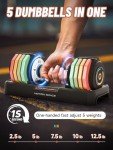 Adjustable Dumbbells Set 12.5LB - Fast Switch Weights