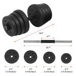 Adjustable 66lbs Dumbbell Set for Home Gym