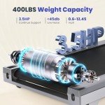 OMA Auto 15% Incline Treadmill for Home 400 lb Capacity, Heavy Duty Treadmill with 20 inch Wide Belt, Commercial Folding Treadmill, Professional Treadmill 350+ lb with 3.5 hp Motor