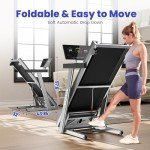 OMA Auto 15% Incline Treadmill for Home 400 lb Capacity, Heavy Duty Treadmill with 20 inch Wide Belt, Commercial Folding Treadmill, Professional Treadmill 350+ lb with 3.5 hp Motor