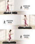 Walking Pad Treadmill Under Desk,Under Desk Treadmill for Office Home Under Desk,265 lbs Capacity Portable Mini Treadmill 2.5HP 2 in 1 Walking Jogging with Remote Control.LED Display (Black)