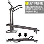 Non Electric Folding Treadmill with Incline Manual Walking Pad with LED Display for Home Office 264lbs Capacity Under Desk Jogging Running Machine (Black)