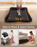 Walking Pad Treadmill Under Desk,Under Desk Treadmill for Office Home Under Desk,265 lbs Capacity Portable Mini Treadmill 2.5HP 2 in 1 Walking Jogging with Remote Control.LED Display (Black)