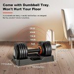 Adjustable Dumbbell Set - 25/55 lbs Pair
