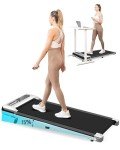Yagud Walking Pad with Incline, Under Desk Treadmills for Home with Remote Control, Walking Pad Treadmill with Manual Incline, LED Display, 265LBS Weight Capacity