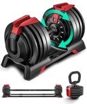 3-In-1 Adjustable Dumbbell Set for Home Workouts