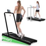 FelFast Walking Pad Treadmill with 15% 9° 8 Level Auto Incline, 2-in-1 Under Desk Foldable Treadmill w/Remote Control, 12 HIIT Mode, 265 Lbs, 7.6 MPH Max, Portable Mini Treadmill for Office Home