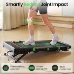 FelFast Walking Pad Treadmill with 15% 9° 8 Level Auto Incline, 2-in-1 Under Desk Foldable Treadmill w/Remote Control, 12 HIIT Mode, 265 Lbs, 7.6 MPH Max, Portable Mini Treadmill for Office Home