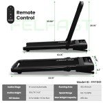 FelFast Walking Pad Treadmill with 15% 9° 8 Level Auto Incline, 2-in-1 Under Desk Foldable Treadmill w/Remote Control, 12 HIIT Mode, 265 Lbs, 7.6 MPH Max, Portable Mini Treadmill for Office Home