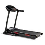 Sunny Health & Fitness Premium Folding Incline Treadmill with Pulse Sensors, One-Touch Speed Buttons, Shock Absorption, Optional Bluetooth with Exclusive SunnyFit App