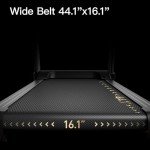 UMAY Fitness Home Auto Folding 3 Level Incline Treadmill with Pulse Sensors, 3.0 HP Quiet Brushless, 8.7 MPH, 300 lbs Capacity, Black