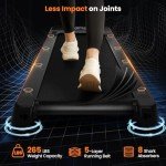 Uorkay Walking Pad with 12% Auto Incline, Incline Under Desk Treadmill with 6 HIIT Modes, Compact Treadmills for Home Office with Remote Control, Quiet Walking Treadmill with Low Noise (Black)