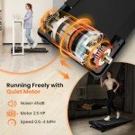 Uorkay Walking Pad with 12% Auto Incline, Incline Under Desk Treadmill with 6 HIIT Modes, Compact Treadmills for Home Office with Remote Control, Quiet Walking Treadmill with Low Noise (Black)