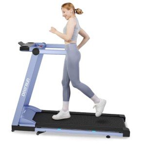DeerRun Incline Treadmills for Home, Folding Treadmill for Walking, Running & Jogging, 3.5 HP Compact Raceable Treadmill with 350 LBS, Bluetooth Enable