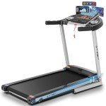 SYTIRY Treadmill with Touch Screen,3.25HP Treadmills for Home with TV and WiFi,Smart Foldable Treadmill with Music,3D Virtual Sports Scene,Popular APP for Social Networking,Walking/Running Treadmill