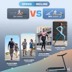 SYTIRY Incline Treadmills for Home with TV Screen and WiFi, 3.25HP Smart Walking Pad Treadmill with Incline, Heavy Duty Foldable Electric Running Machine with 10” Touchscreen, 3D Virtual Sports Scenes