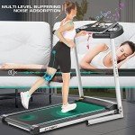 SYTIRY Treadmill with Touch Screen,3.25HP Treadmills for Home with TV and WiFi,Smart Foldable Treadmill with Music,3D Virtual Sports Scene,Popular APP for Social Networking,Walking/Running Treadmill