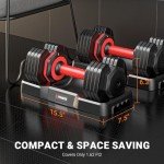 Adjustable Dumbbells Set of 2 for Home Gym
