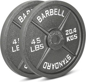 Cast Iron Olympic Weight Plates - 2.5LB to 45LB