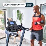 Echelon Stride Sport 40 Treadmill, Smart Foldable Exercise Treadmill with Cushioned Deck, LCD, Bluetooth, Workout Programs, Easy Storage and Portability + 30-Day Free Membership