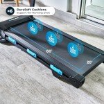 Echelon Stride Sport 40 Treadmill, Smart Foldable Exercise Treadmill with Cushioned Deck, LCD, Bluetooth, Workout Programs, Easy Storage and Portability + 30-Day Free Membership